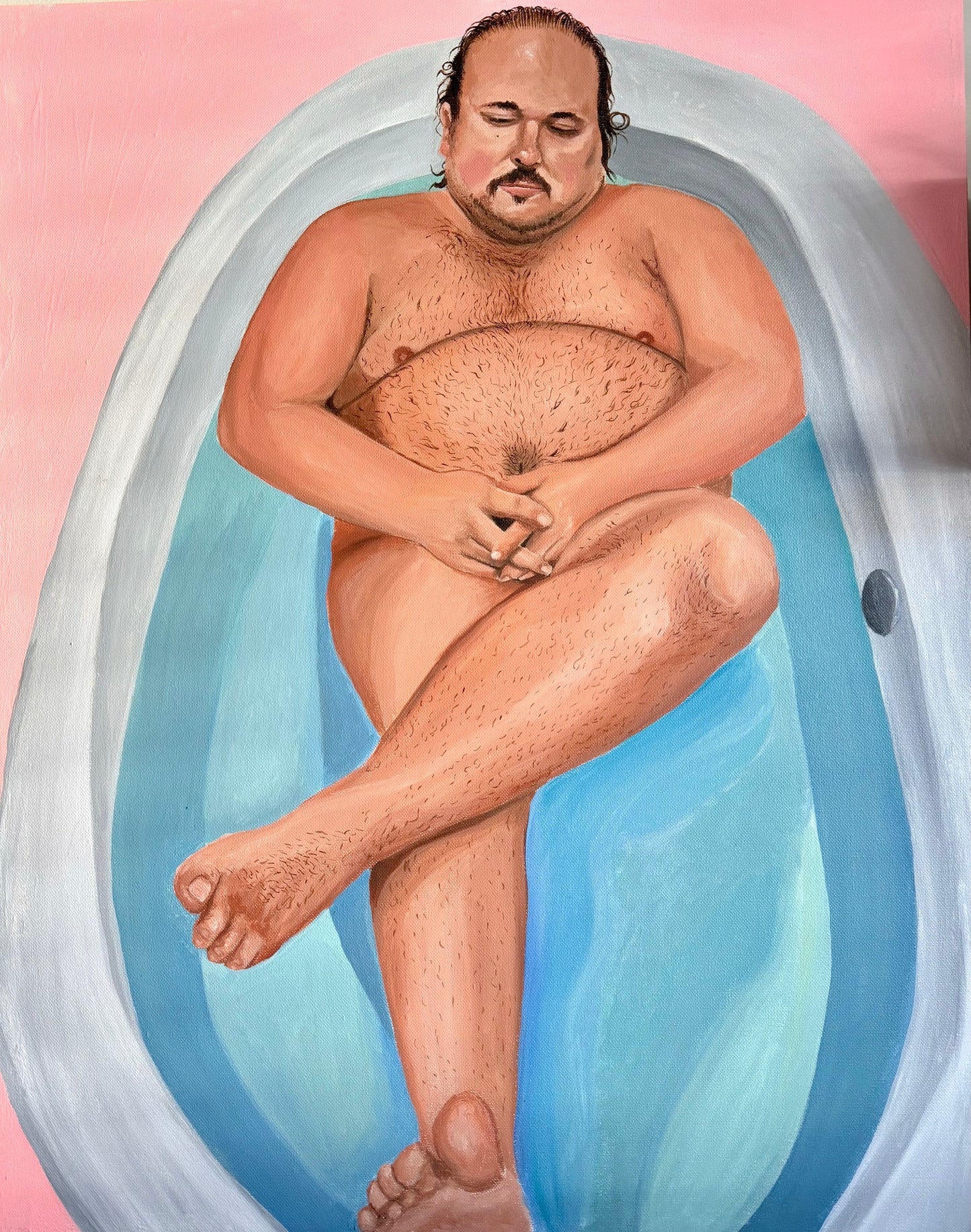 Stavros in Tub Painting FREE SHIPPING